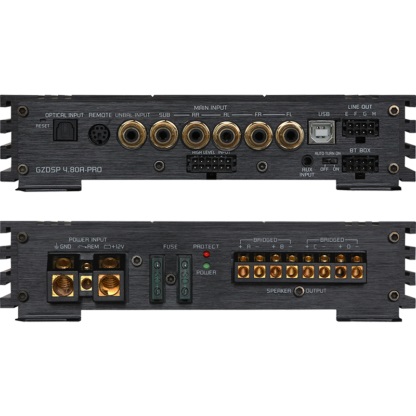 Ground Zero GZDSP 4.80A-PRO (D class) power amplifier (4-channel) with  DSP.