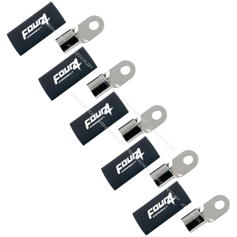 Ring terminal for cable. FOUR Connect (Black, 50 mm²).