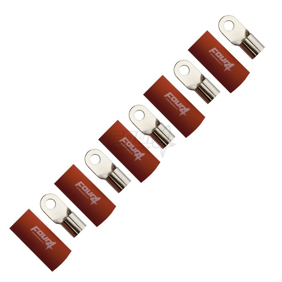 Ring terminal for cable. FOUR Connect (Red, 50 mm²).