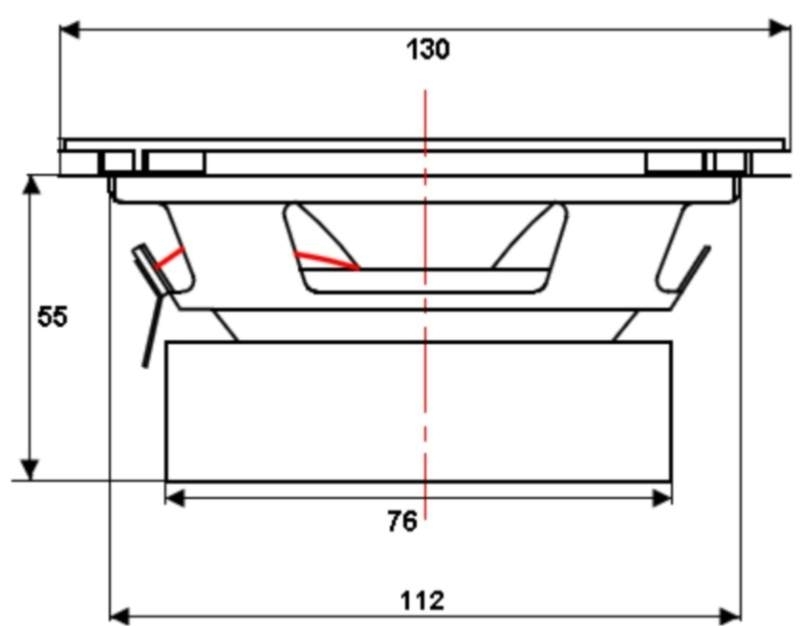 Gladen 130 M-3 G2 mid-bass speaker (130 mm).