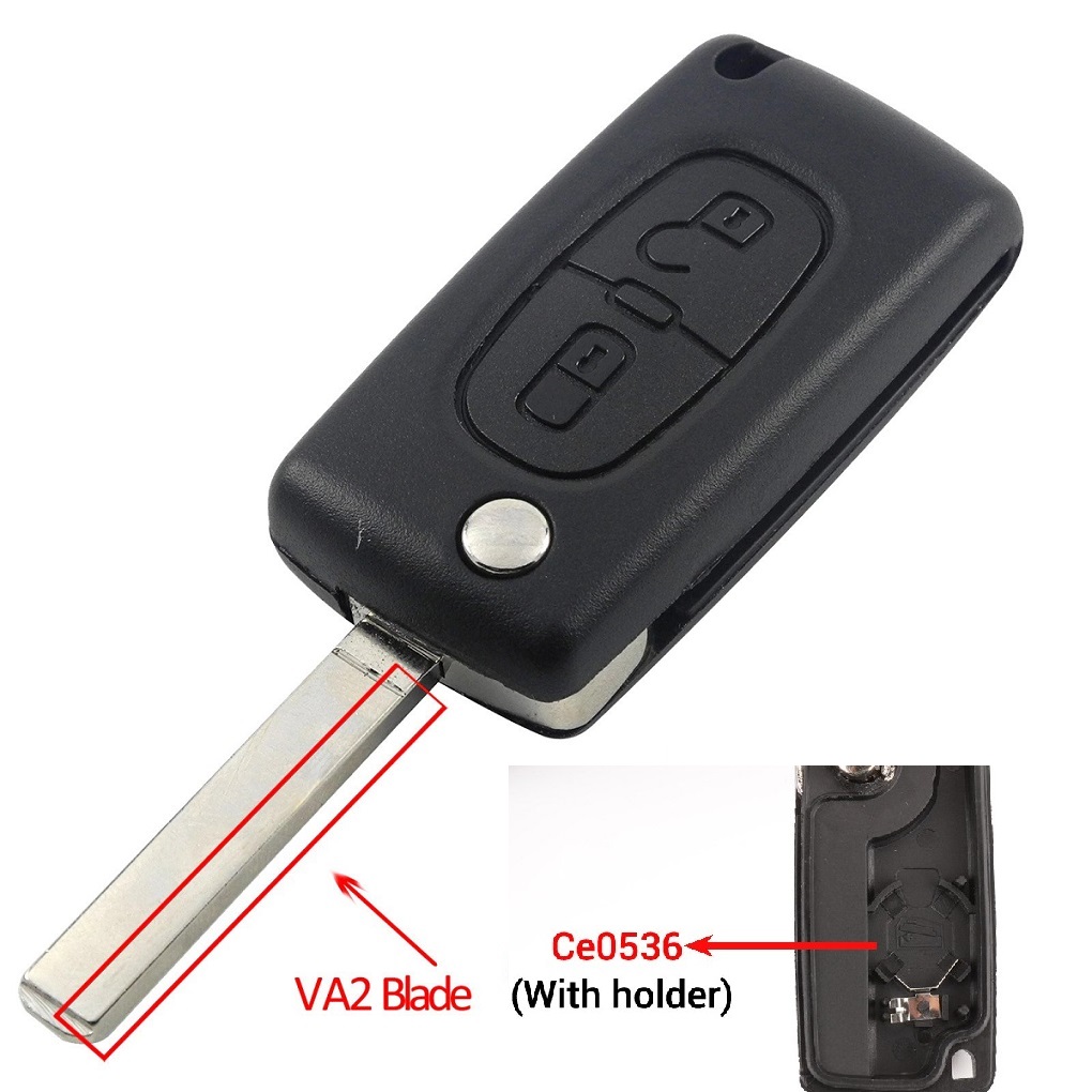 Peugeot, Citroen remote KEY case (2 button).