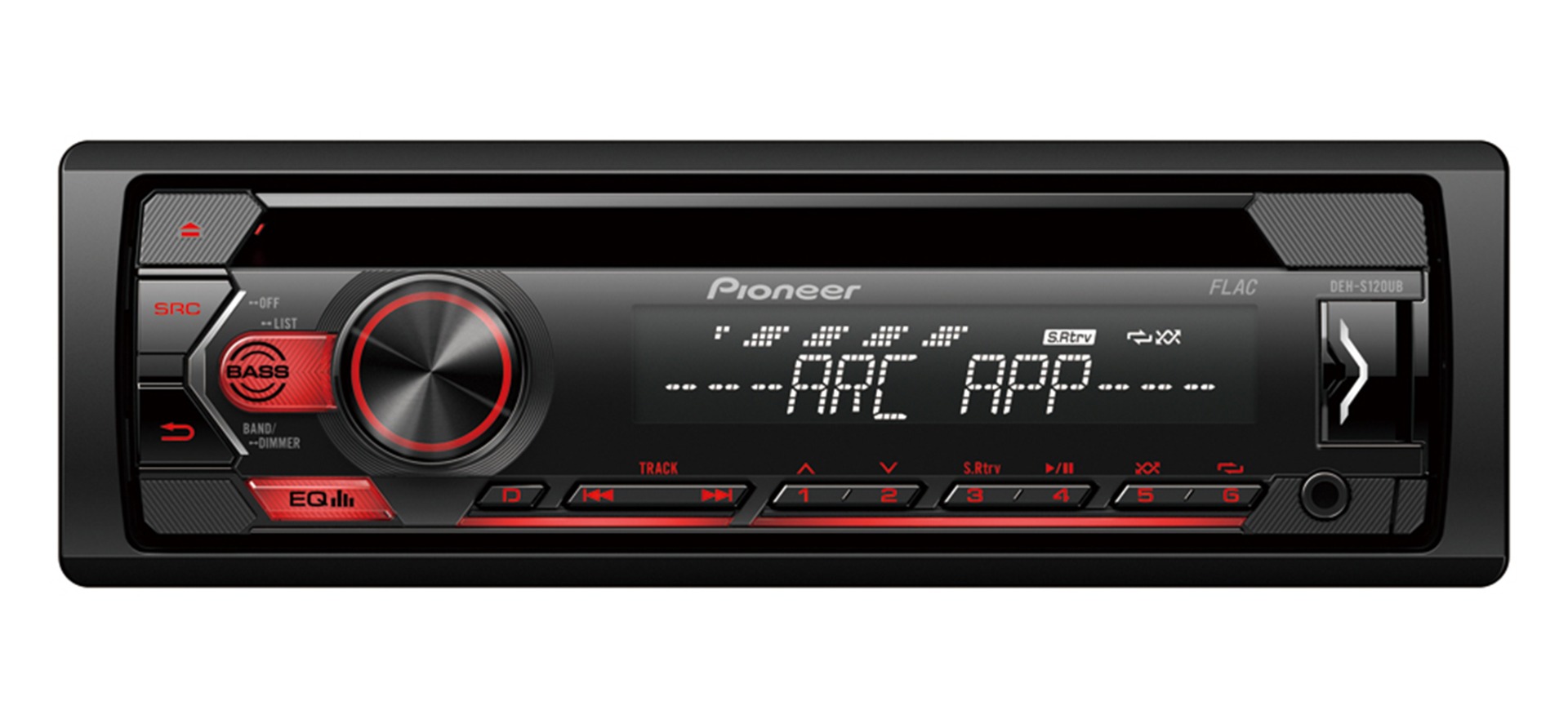 Pioneer DEH-S120UB receiver with CD, USB, AUX.