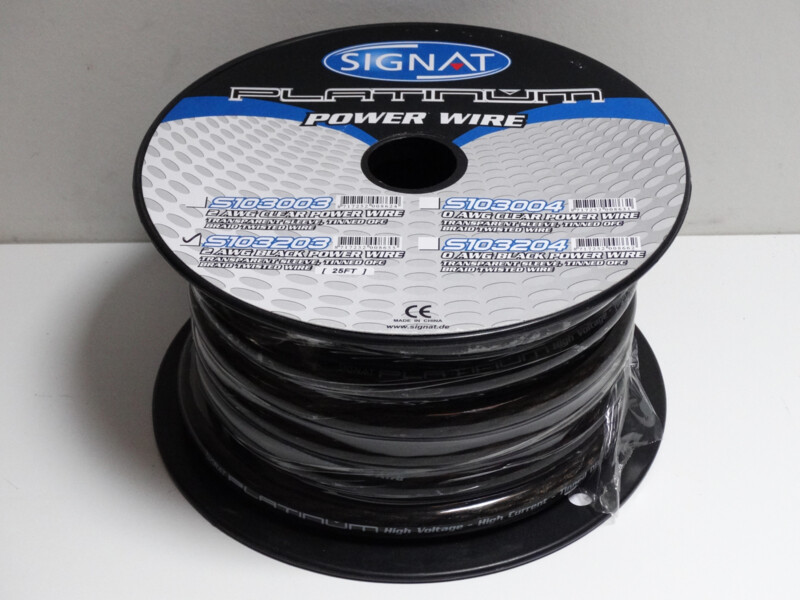 Signat Platinum (OFC) power wire (20 mm²). S103202