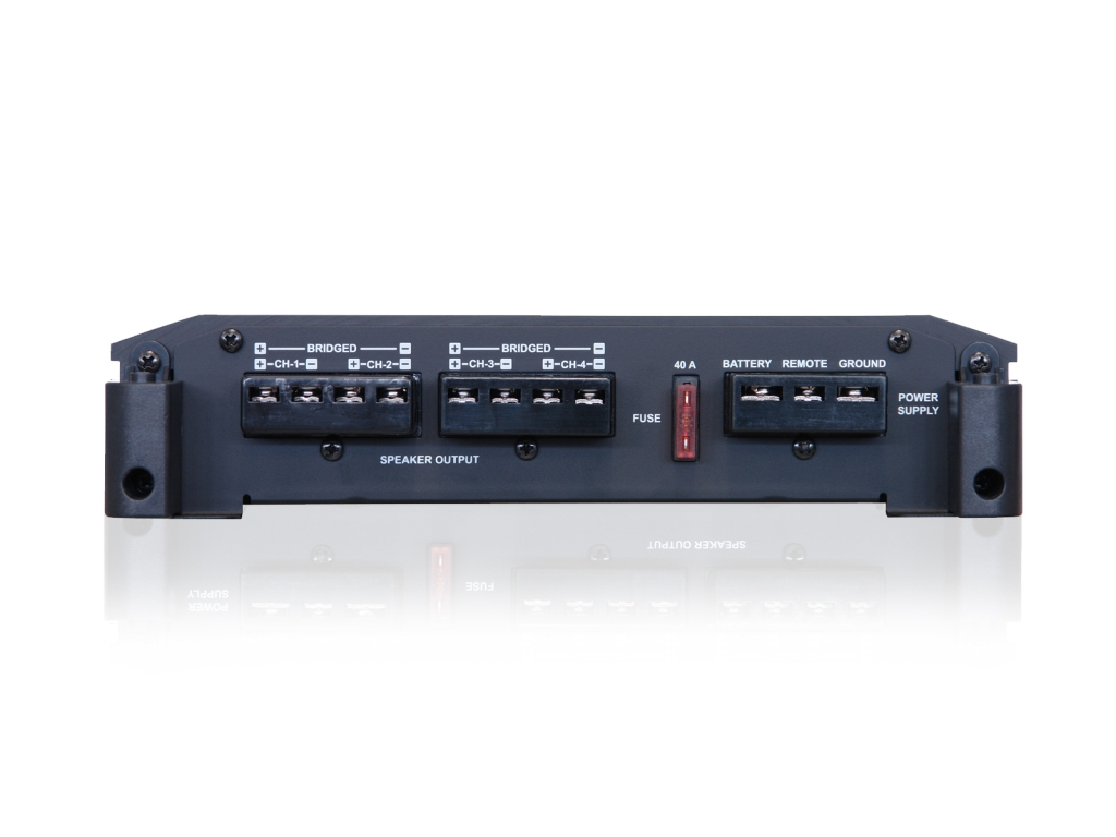 Alpine BBX-F1200 (AB class) power amplifier (4-channel).