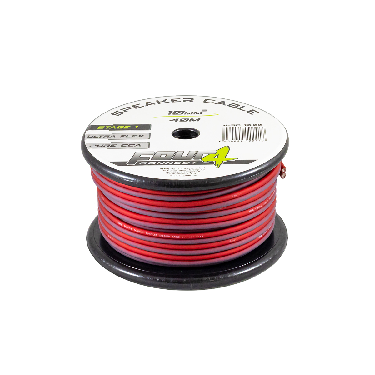 Four Connect cables for speakers OFCA (10.0 mm²). 4-SC10.00