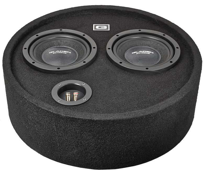 Gladen RS 08 Round Box DUAL boxed subwoofer 8" (200 mm).