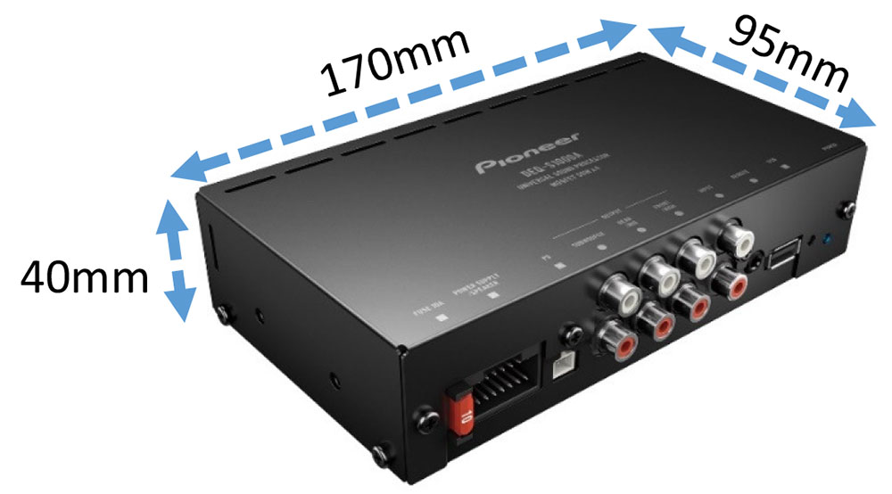 Pioneer DEQ-S1000A2 power amplifier (4-channel) with sound processor.
