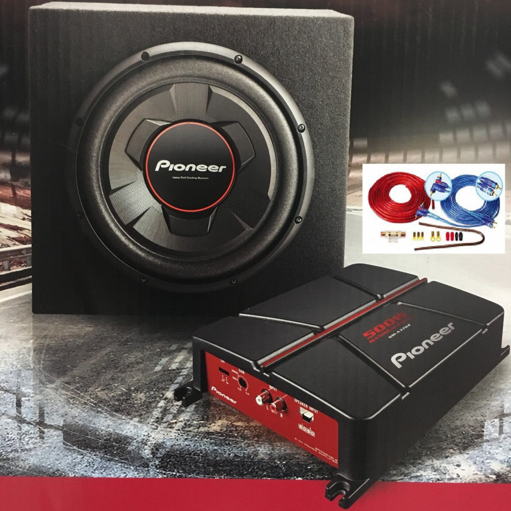 Pioneer GXT-3730B-SET active subwoofer 12" (300 mm) kit.