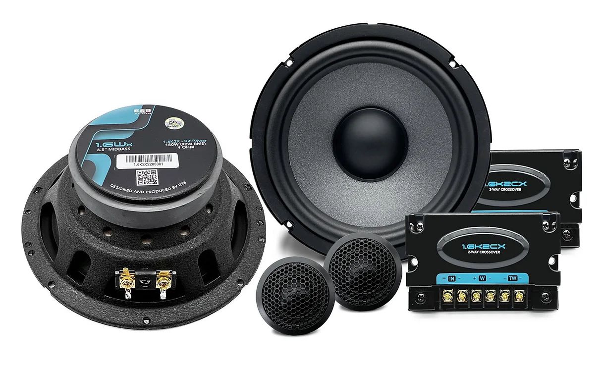 ESB 1.6K2X component speakers (165 mm).