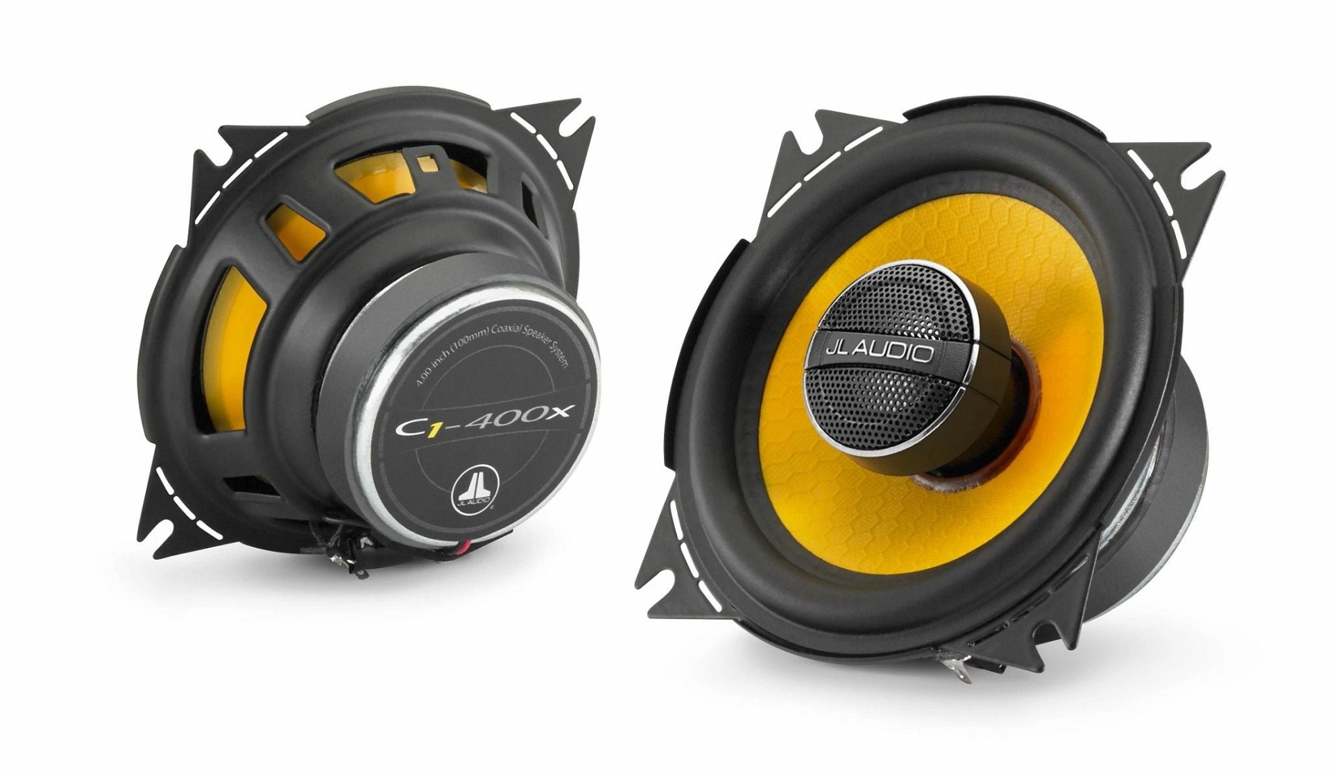 JL Audio C1-400x coaxial speakers (100 mm).