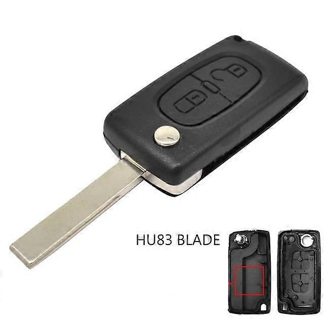 Peugeot 307, 308, 407, 607... remote KEY case (2 button).