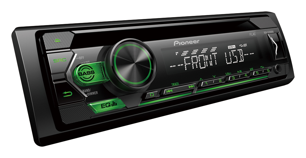 Pioneer DEH-S120UBG receiver with CD, USB, AUX.