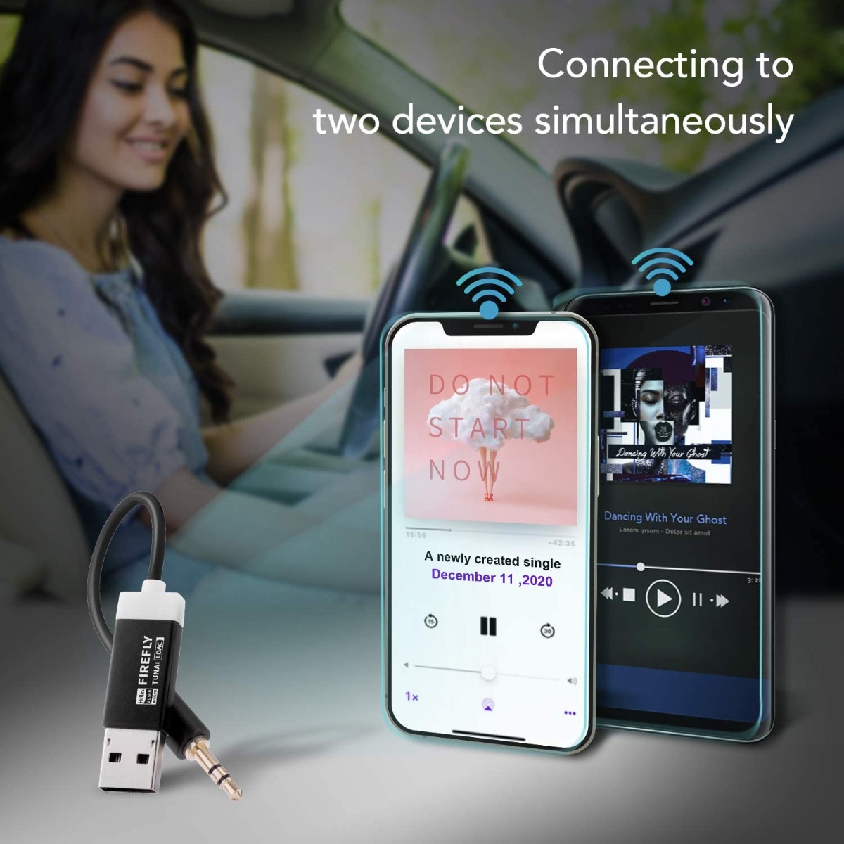 Tunai Firefly LDAC universal Bluetooth receiver (Hi-Res).