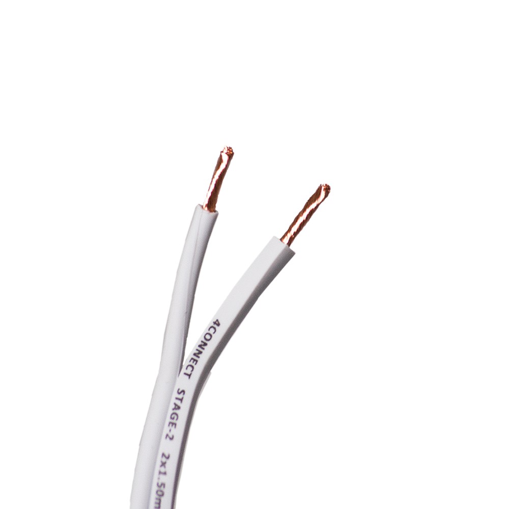 Four Connect  (OFC) high-performance cables for speakers (1.5 mm²). 4-800267
