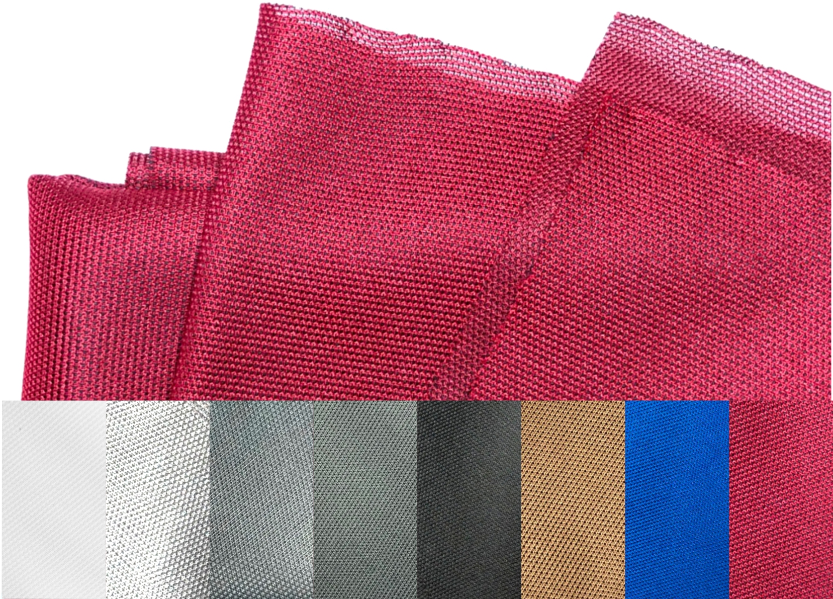 Acoustically transparent cloth, RED (0.98 m2). MOQ 1009