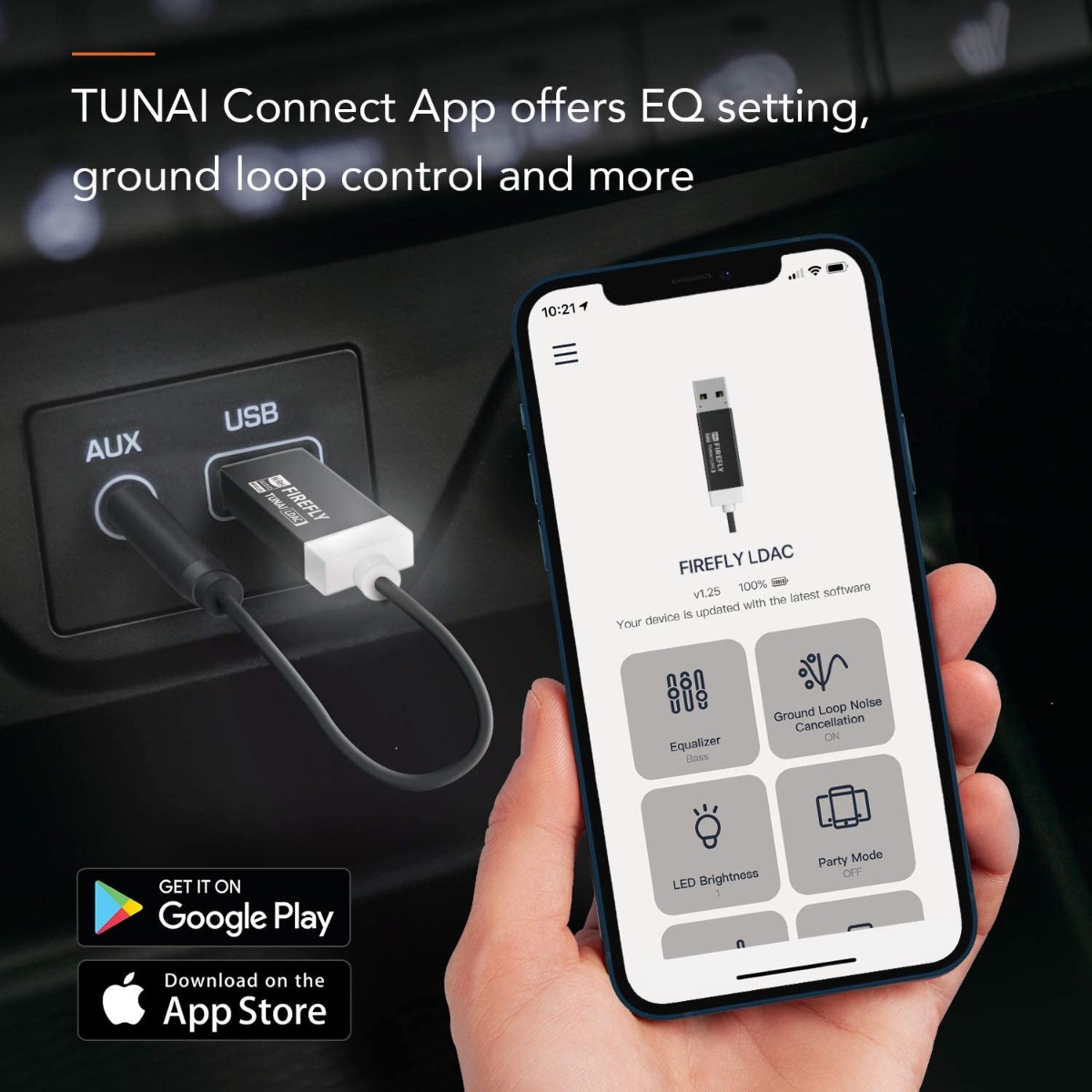 Tunai Firefly LDAC universal Bluetooth receiver (Hi-Res).