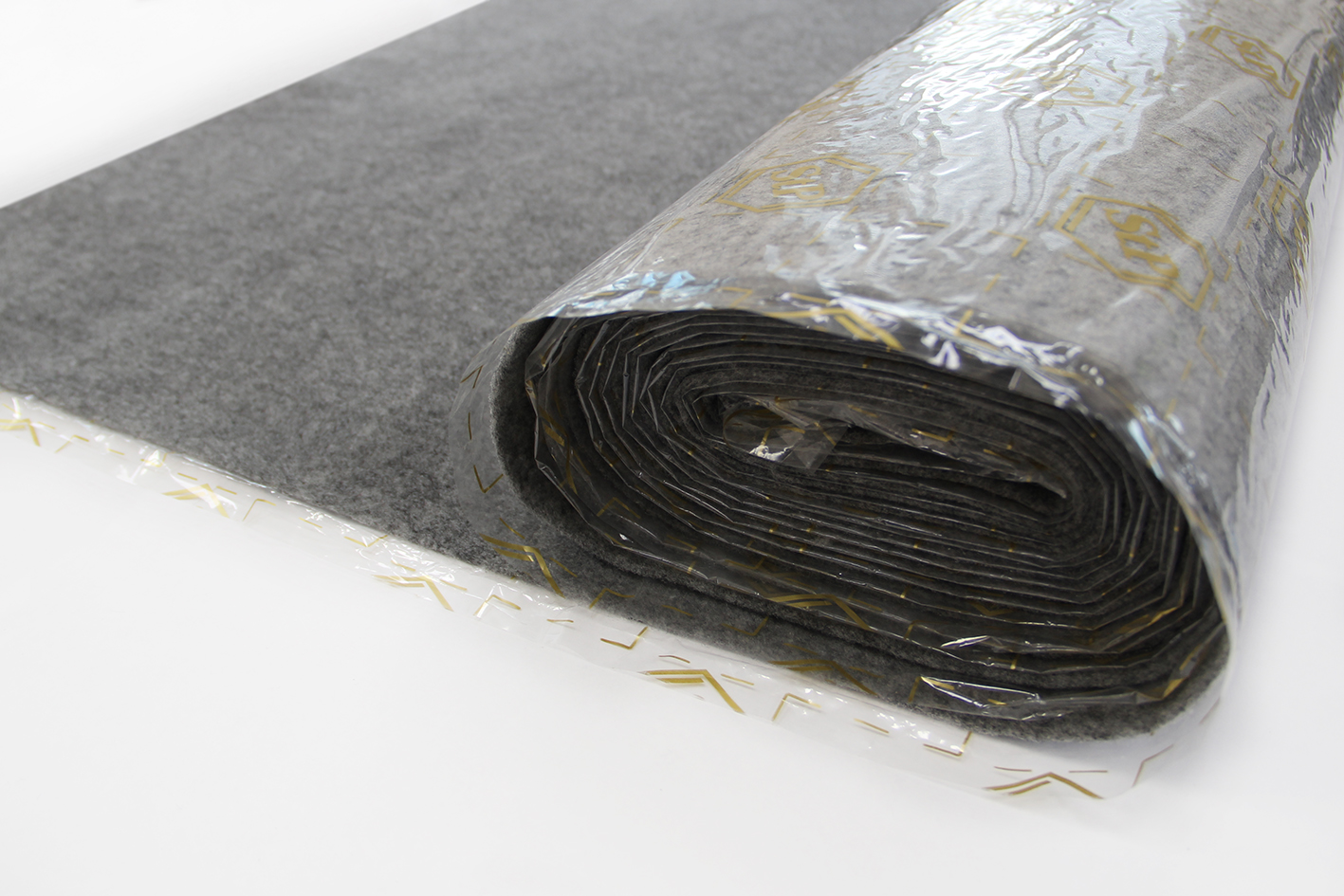 STP carpet with glue, GRAY (Silver line, width 1.0 m).