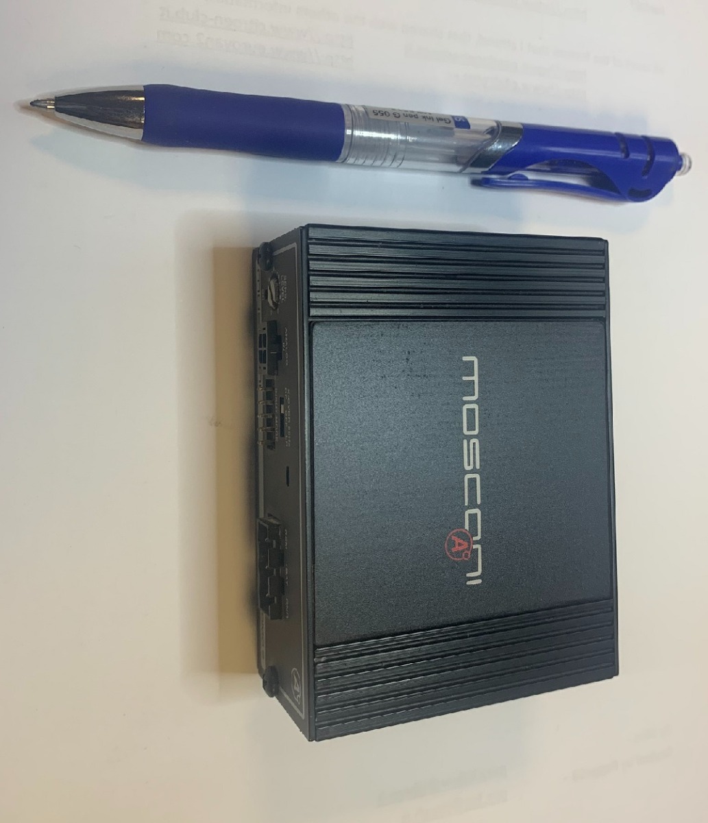 Mosconi ATOMO 4I8 DSP digital sound processor, 12-24V compatible.