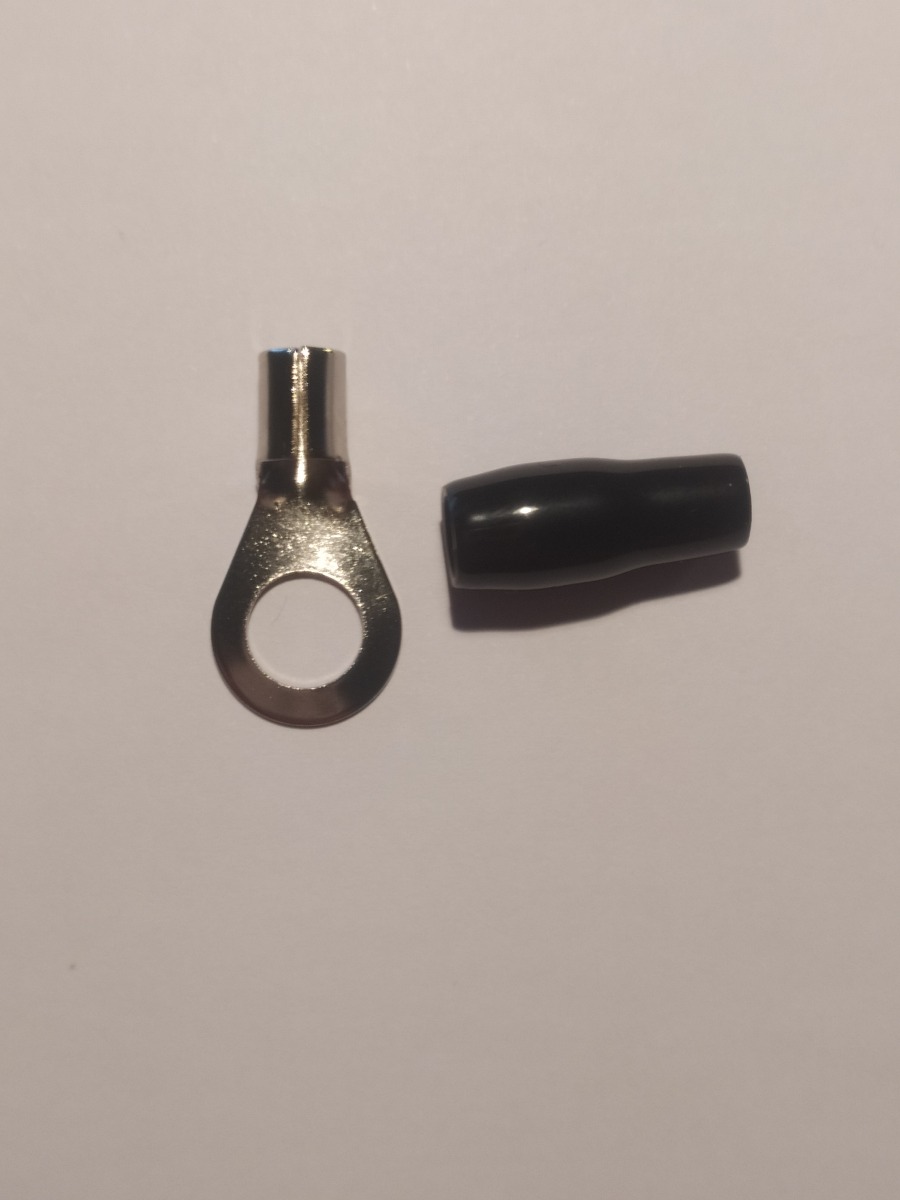 Ring terminal for cable. Gladen (Black, 10 mm²).