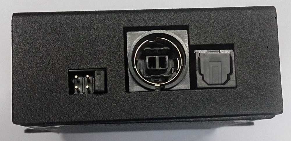 Trioma adapter LINE OUT (Most-25) for Lamborghini with 3G+ systems. MOST-TosLink 3.0