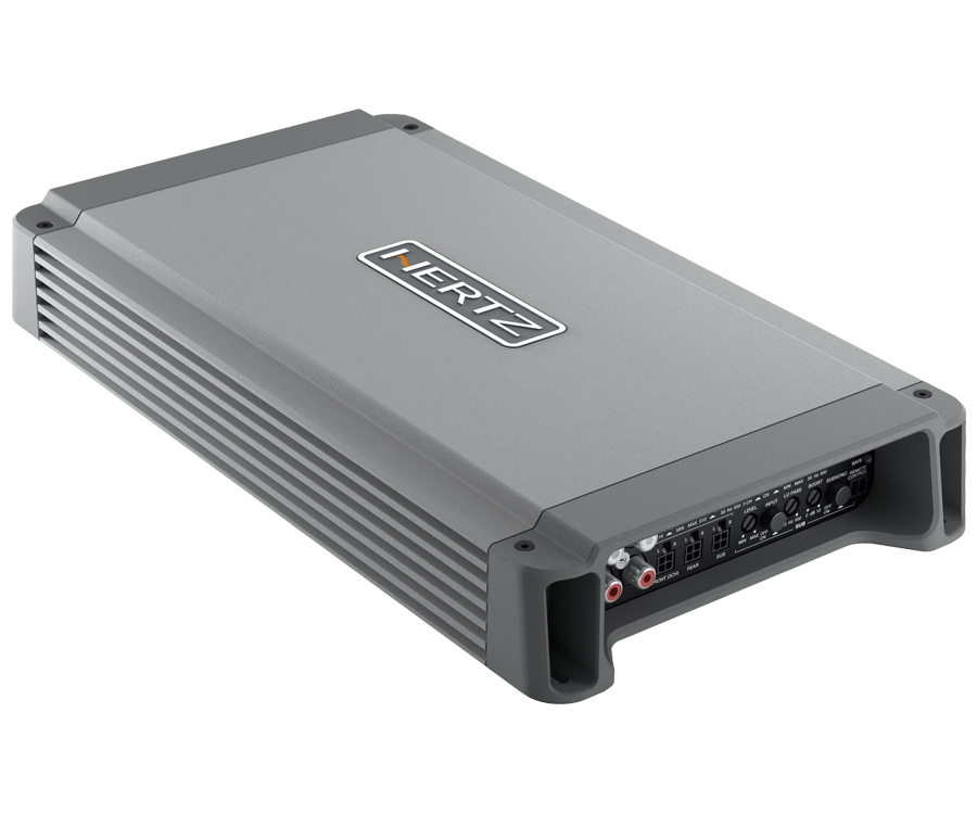 Hertz HCP 5MD (D class) marine power amplifier (5-channel).