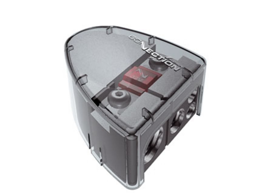 Audison Connection positive battery terminal clamp with fuse ("plus"). BBC 41PF.1