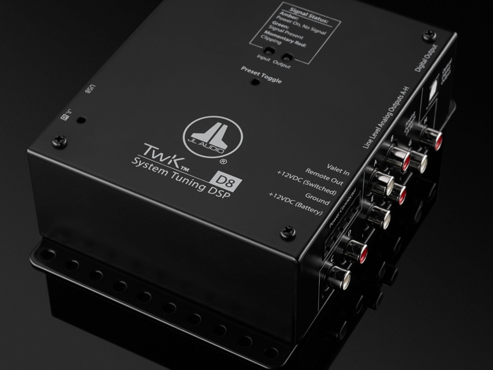 JL Audio TwK-D8 system tuning DSP controlled.