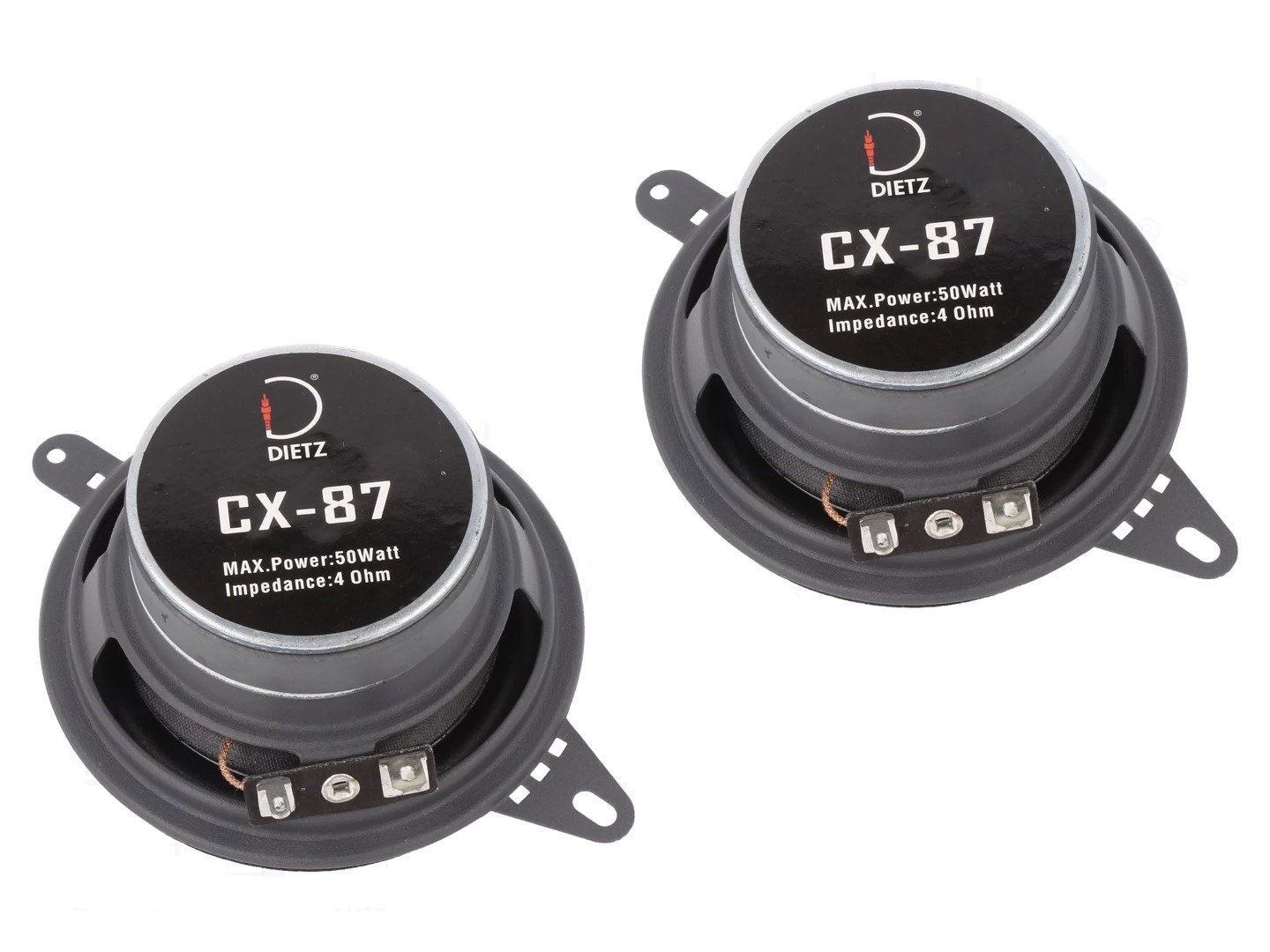 DIETZ CX-87 coaxial speakers (87 mm).