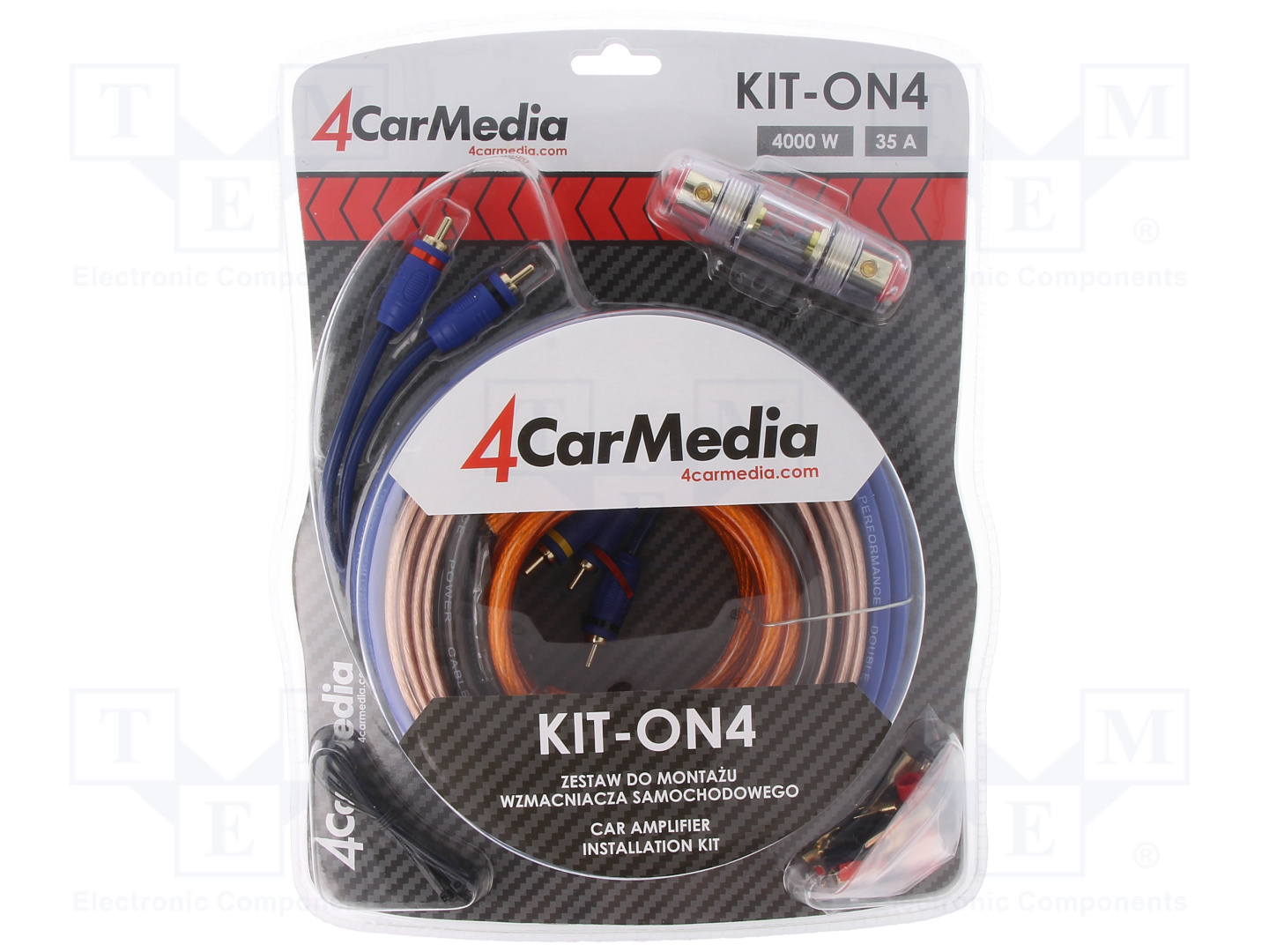 Amplifier install set KIT-ON4 (10 mm²).