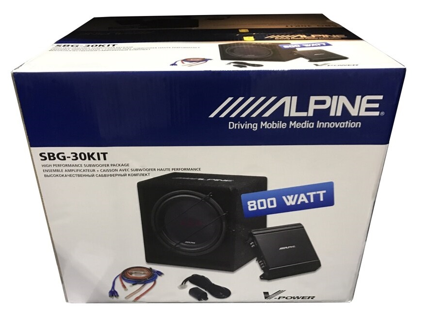 Alpine SBG-30KIT active subwoofer KIT 12" (300 mm).