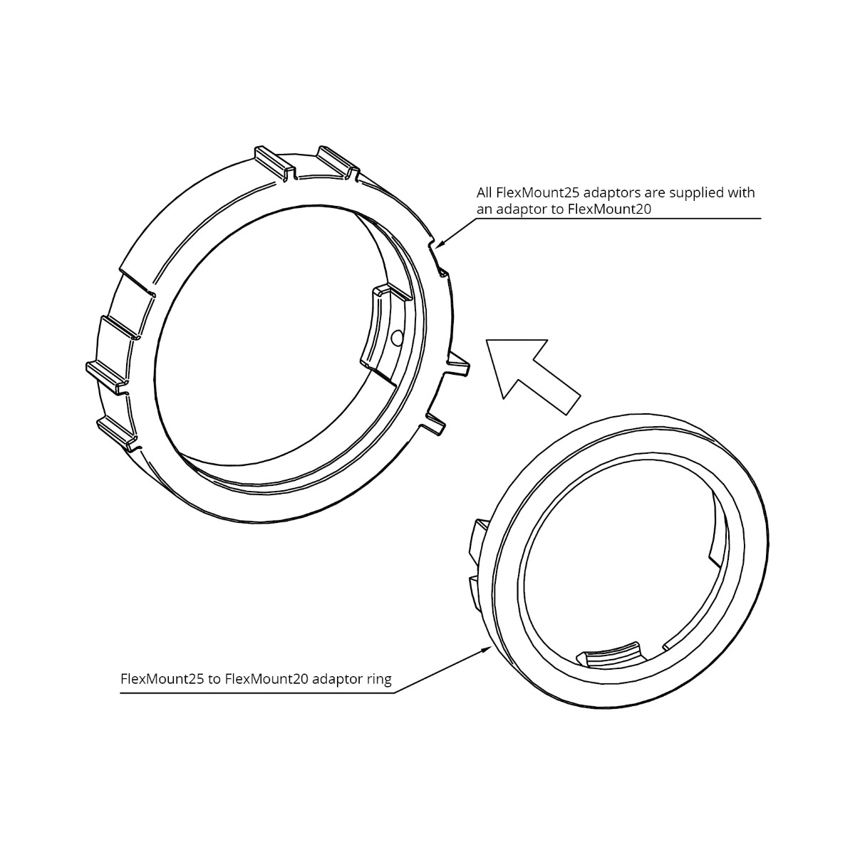 Audi speaker adapter (20 / 25 mm). Helix CFMK25 AUD.3