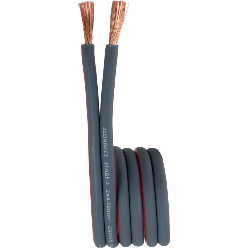 Four Connect  (OFC) high-performance cables for speakers (2.5 mm²). 4-800241