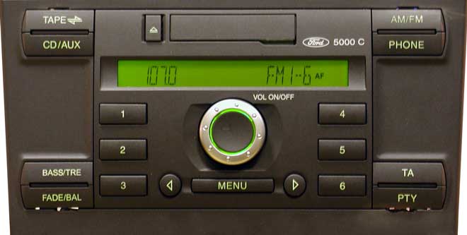 Trioma adapter USB, AUX (replaces CD changer) for Ford (2005->). CAN-Flip 