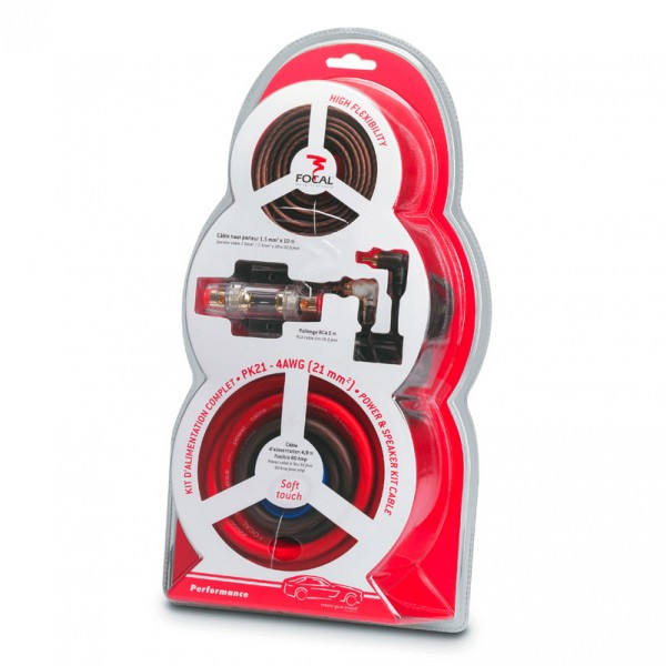 Focal PK21 amplifier install KIT (21 mm²).