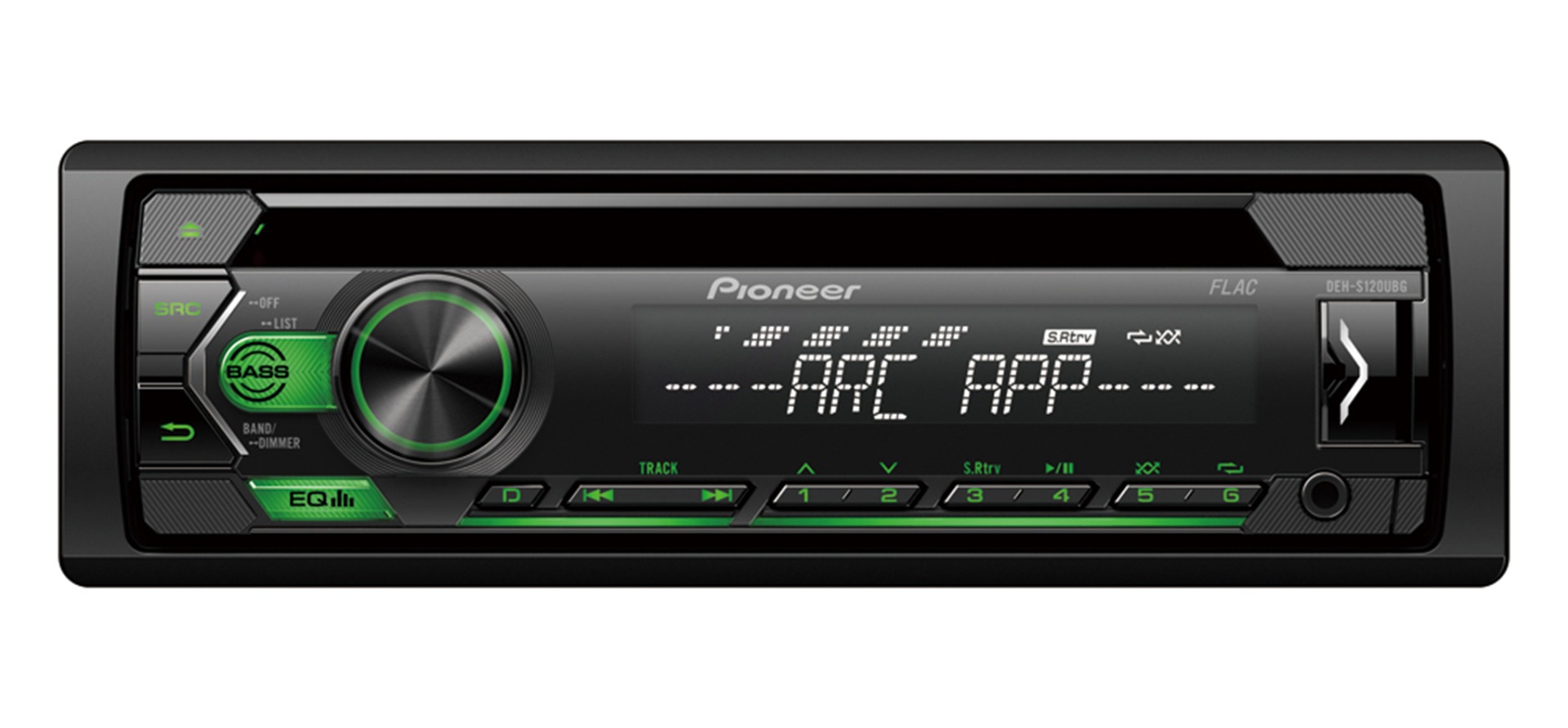 Pioneer DEH-S120UBG receiver with CD, USB, AUX.