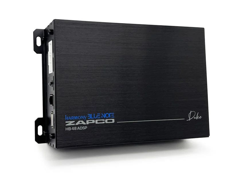 Zapco HB 48 ADSP (AB class) power amplifier (4-channel) with Bluetooth 5.1 and DSP.