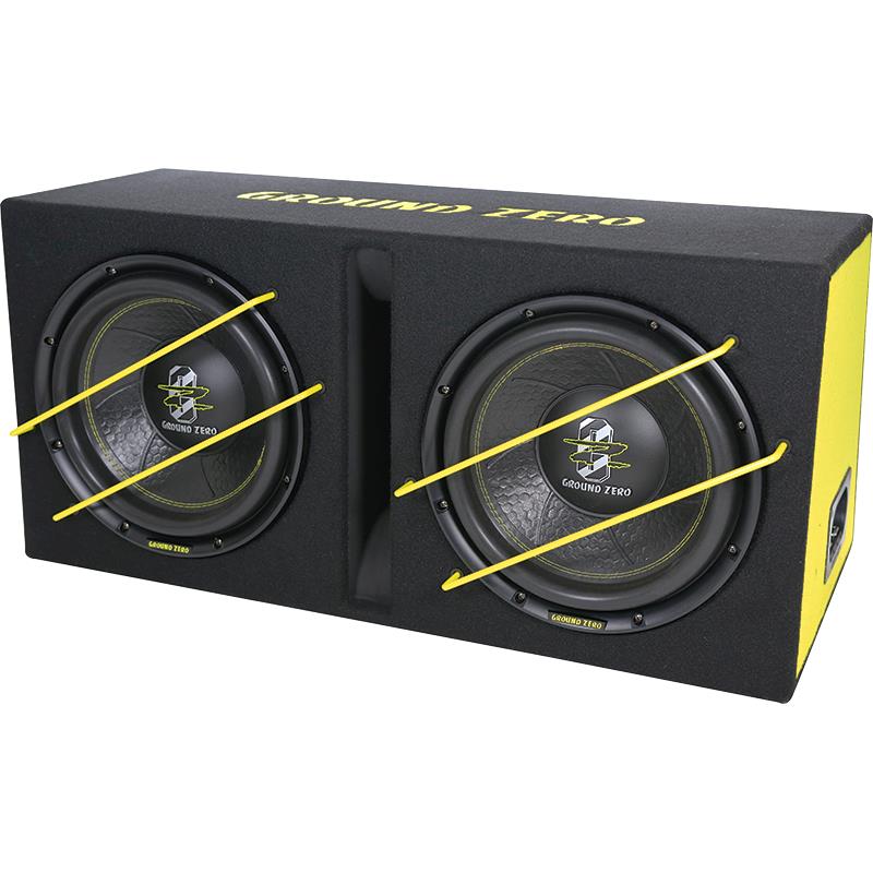 Ground Zero GZIB 2.12SPL bass reflex subwoofer 2x12" (2x300 mm).