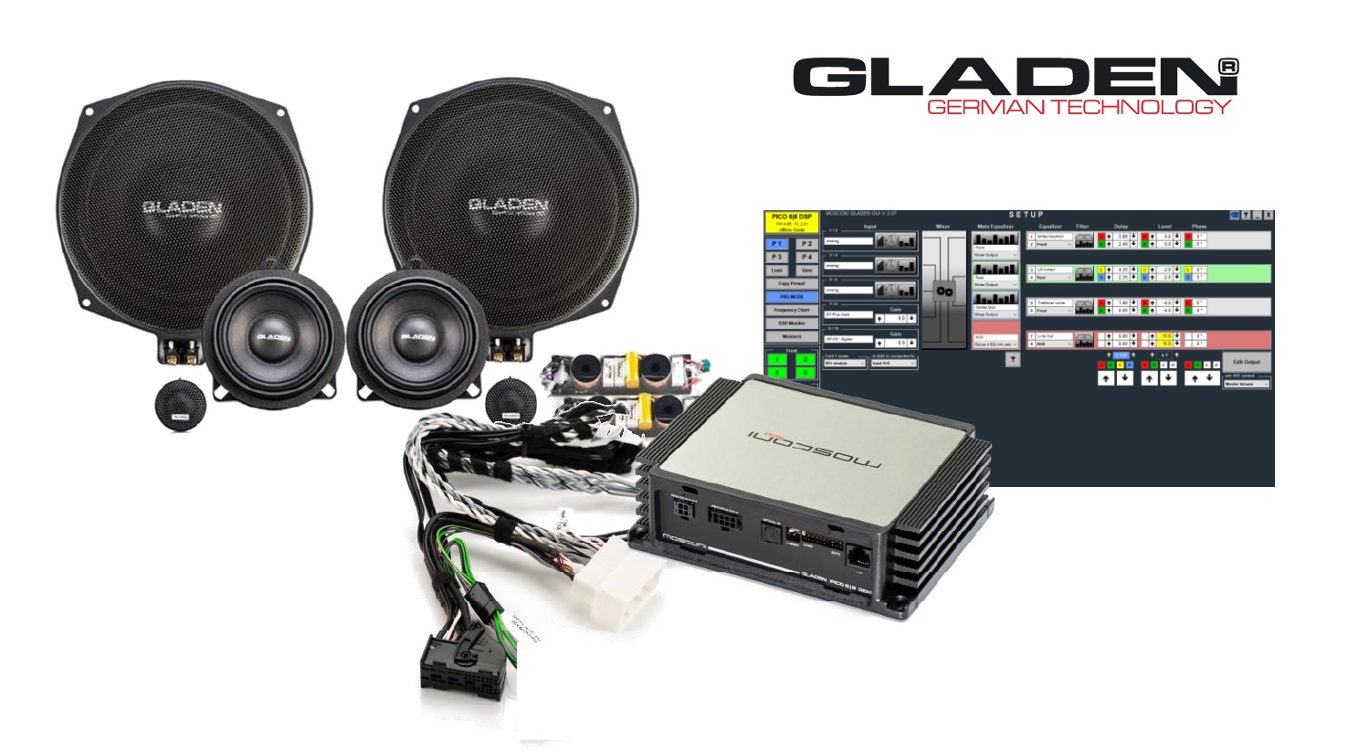 Gladen SoundUp installation kit for BMW G series (2016->).