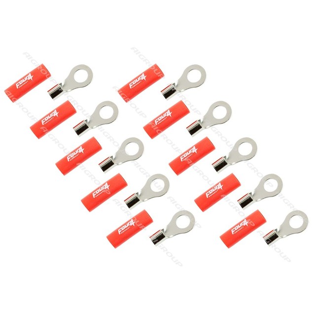 Four Connect ring terminal for cable, RED (M8, 50 mm2). 4-690944