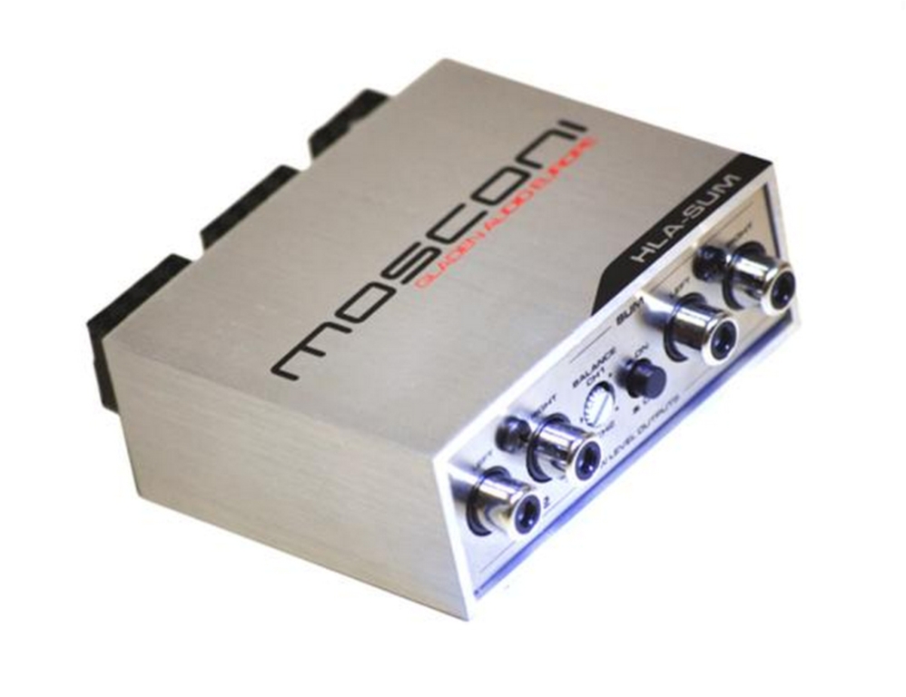 High level speaker signal to Low level RCA adapter (4-channel). Mosconi HLA-SUM.