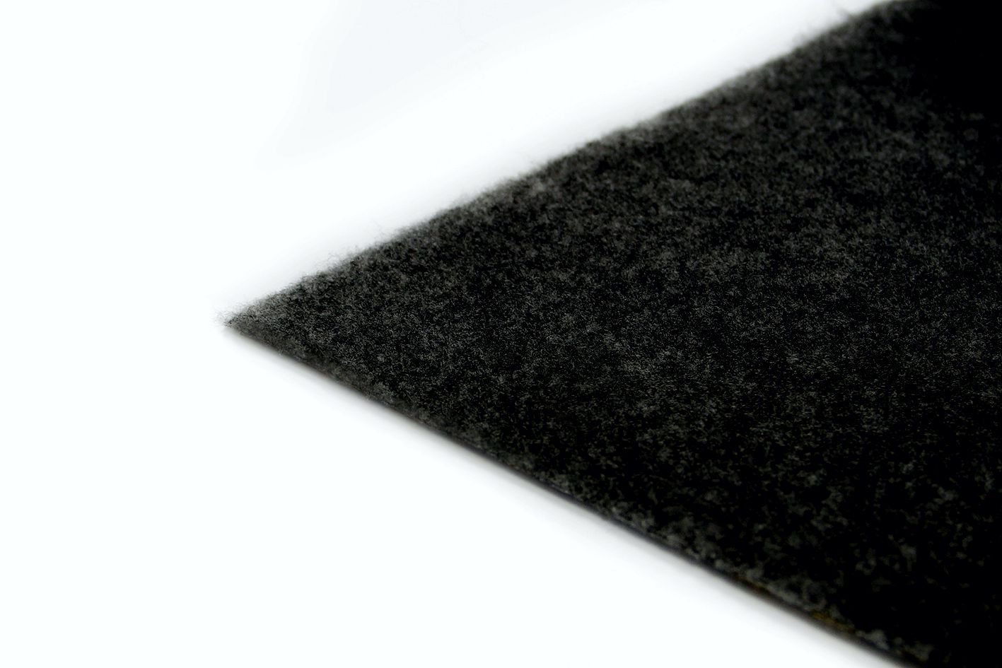 STP carpet with glue, BLACK (Silver line, width 1.0 m).