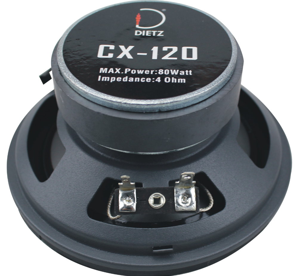 DIETZ CX-120 coaxial speakers (120 mm) for Mercedes W124 (1984-1996).