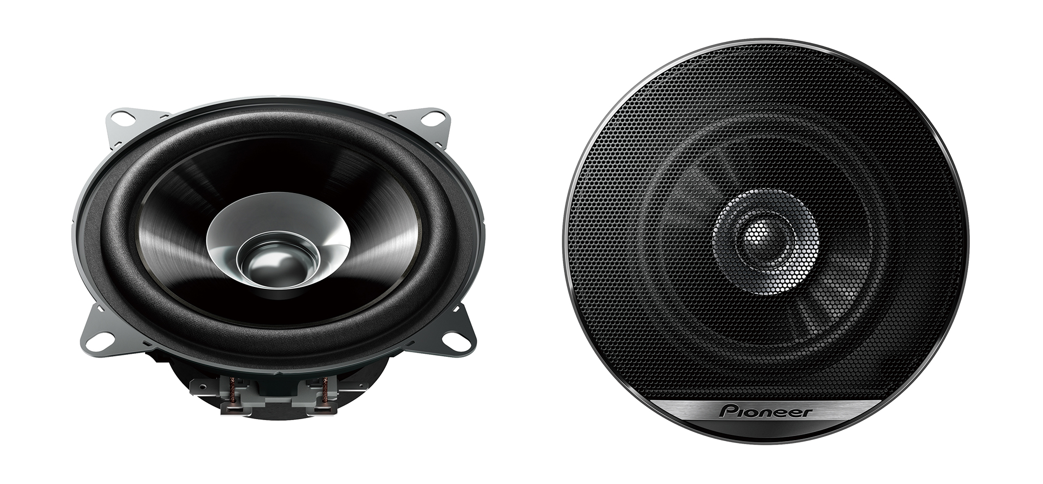 Pioneer TS-G1010F dual cone speakers (100 mm).