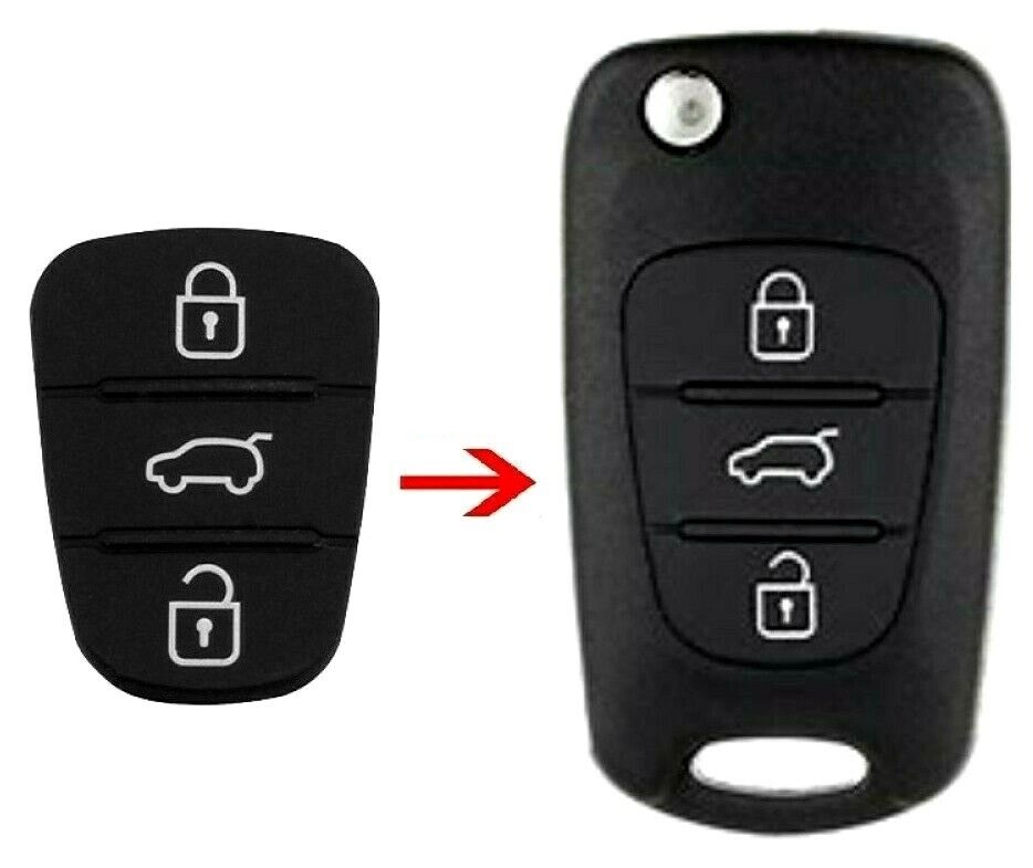 Hyundai i10, i20, i30, ix35..., Kia... rubber pad for remote KEY.