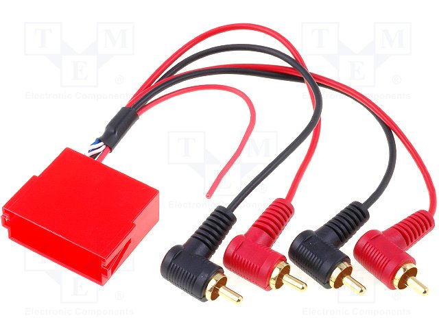 Audi adapter  (MINI ISO connector). MISO/4RCA