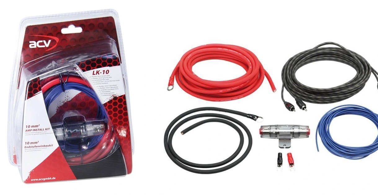ACV LK-10 amplifier install KIT (10 mm²).