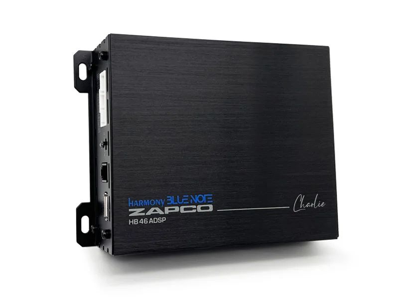 Zapco HB 46 ADSP (AB class) power amplifier (4-channel) with Bluetooth 5.1 and DSP.