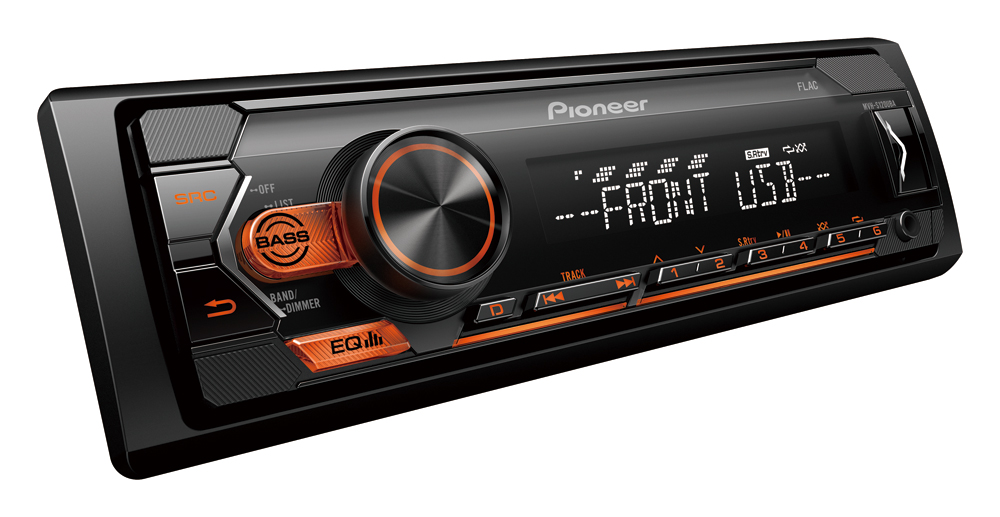Pioneer MVH-S120UBA receiver with USB, AUX.