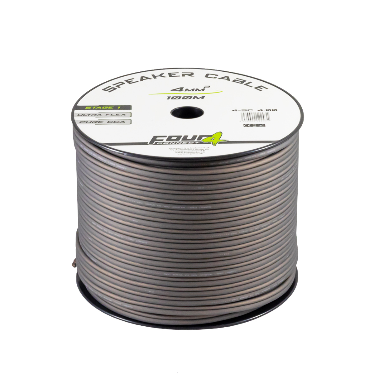 Four Connect cables for speakers OFCA (4.0 mm²). 4-SC4.00