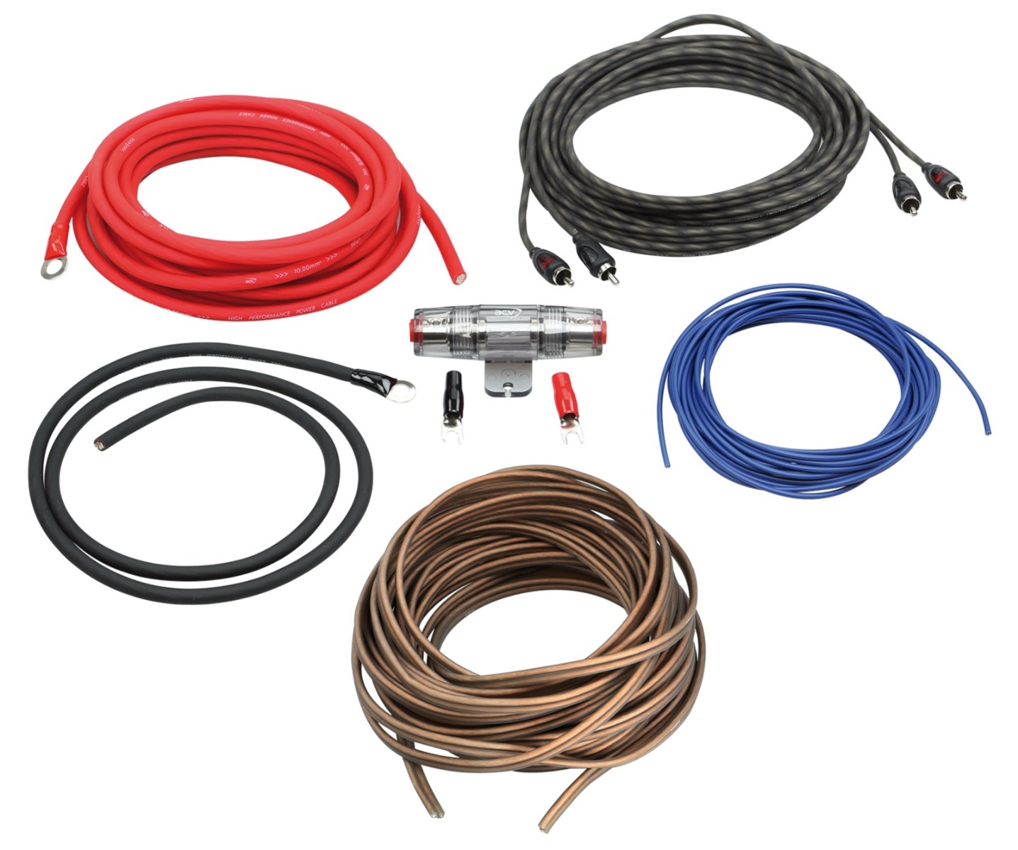 ACV WK-10 amplifier install KIT (10 mm2 + speaker cable 1.5 mm2).